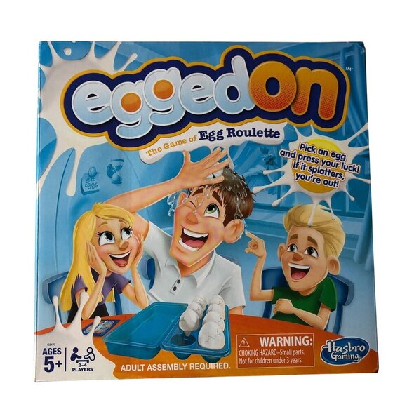 Egged On Game Of Egg Roulette For Ages 5+ By Hasbro Gaming NIB - Picture 1 of 3
